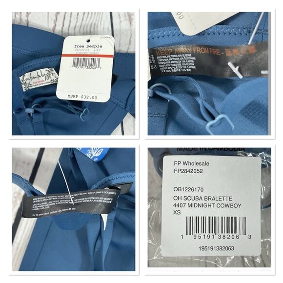 Free People Intimately X-Small Bra Oh Scuba Convertible Bundle of 2 - Picture 12 of 12